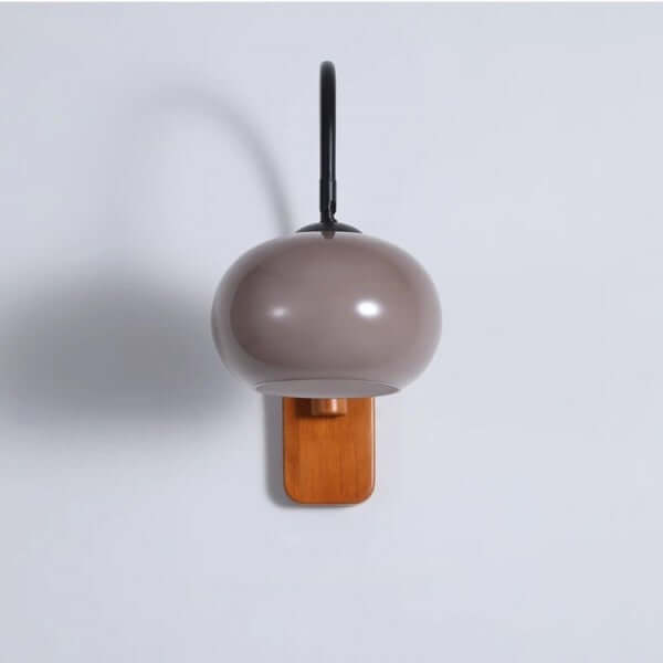 Rotatable Glass Wall Light, Persimmon