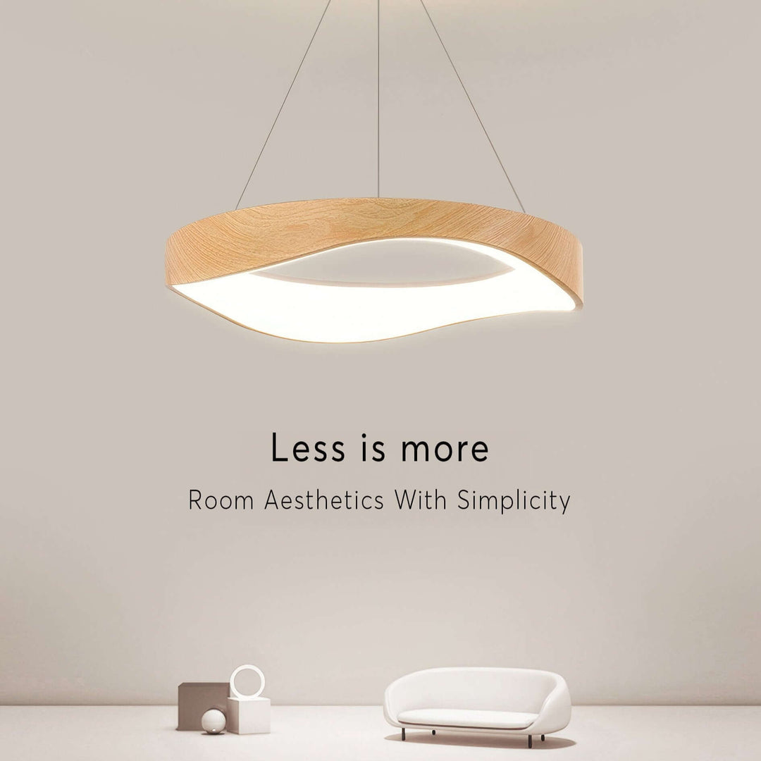 Round LED Pendant Light, Modern Ceiling Lamp, Dimmable