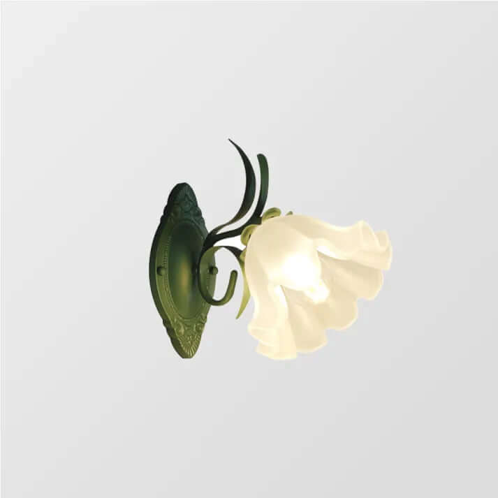 Floral Wall Lamp, Iron & Acrylic, 22cm