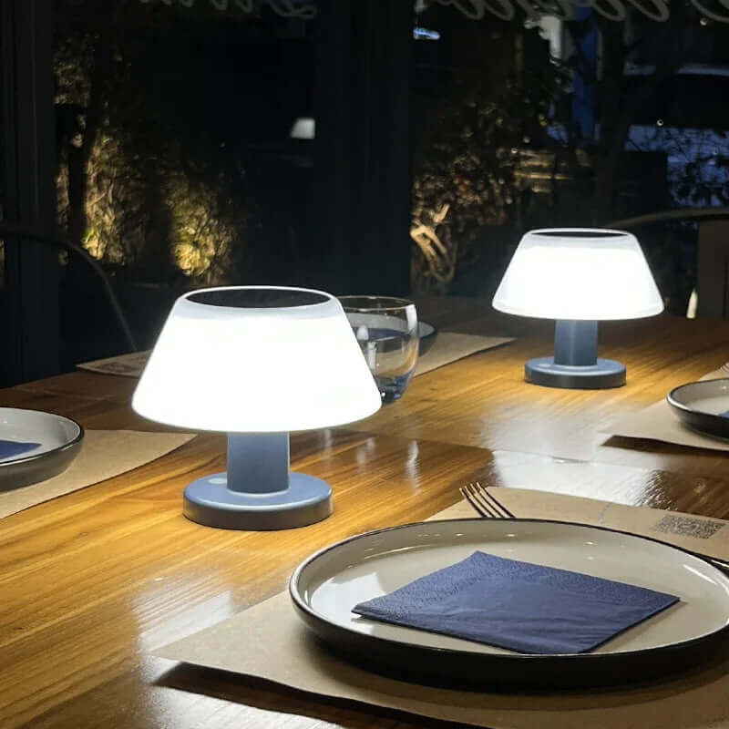 Solar Table Lamp - Eco-Friendly & Wireless