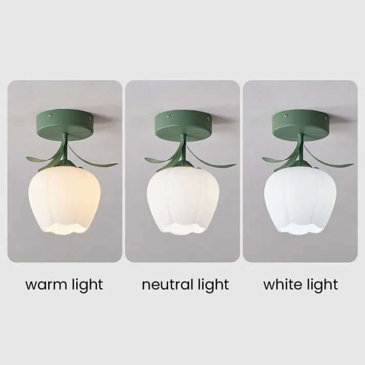 Tiffany Style Mini Floral Ceiling Light