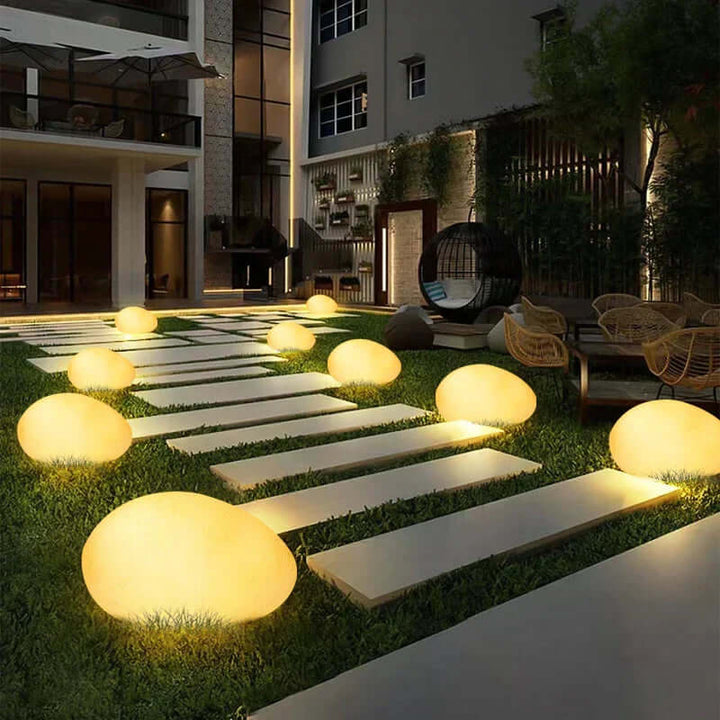 LED Cobblestone Garden Light - Outdoor & Indoor Lamp