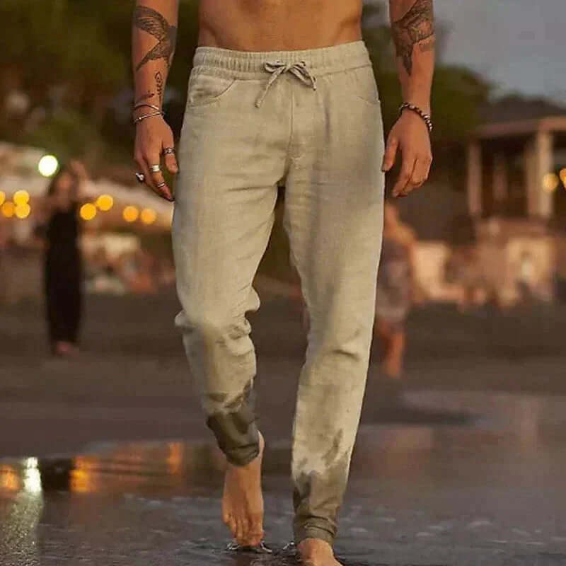 Men's Casual Trousers - Lightweight Summer Fit