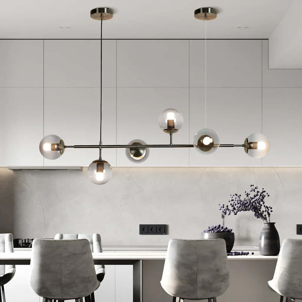 Modern Glass Orb Pendant Light