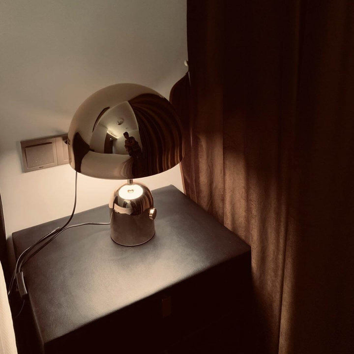 Modern Acrylic & Metal Bell Table Lamp