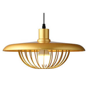 Rustic Wood-Look Pendant Light Fixture