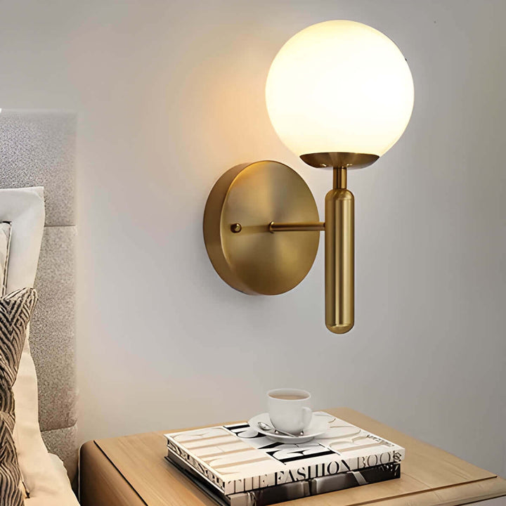 Mid-Century Modern Glass Wall Lamp