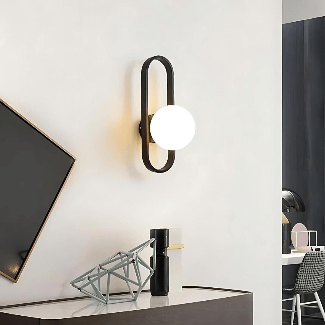Modern Glass LED Wall Sconce Light Fixture
