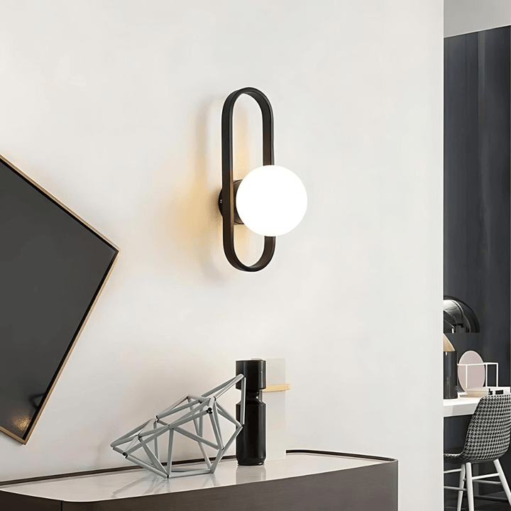 Modern Glass LED Wall Sconce Light Fixture