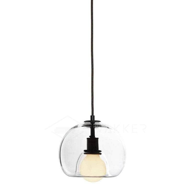 Modern Glass Pendant Light, 25cm Diameter