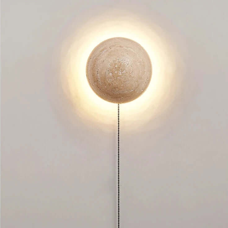 Nordic Cream Travertine Wall Lamp