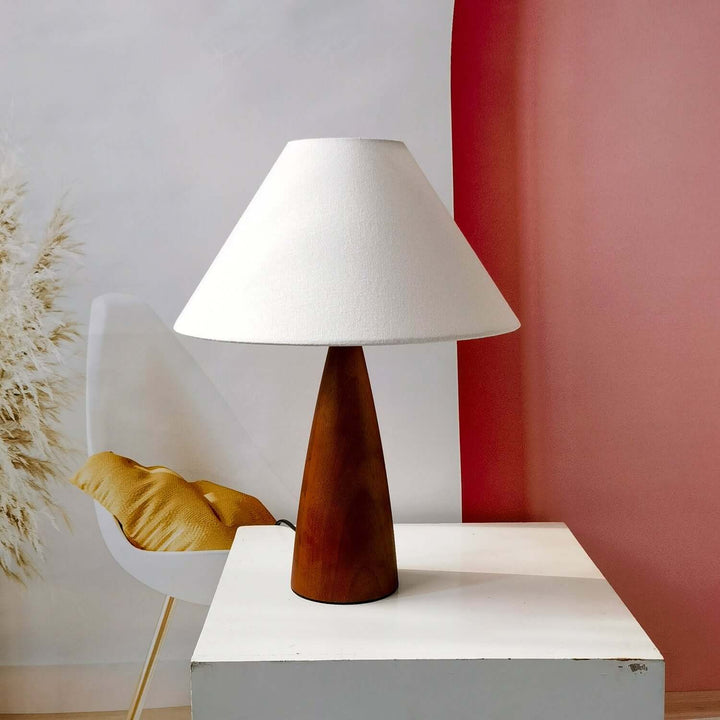 Solid Wood Table Lamp with Classic Design
