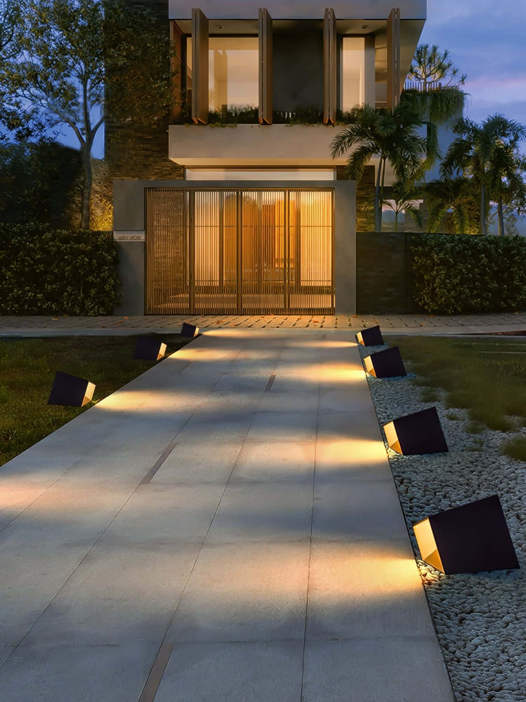 Solar Cube Garden Light - Outdoor LED Lamp