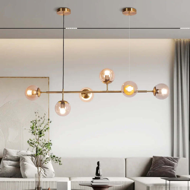 Modern Glass Orb Pendant Light
