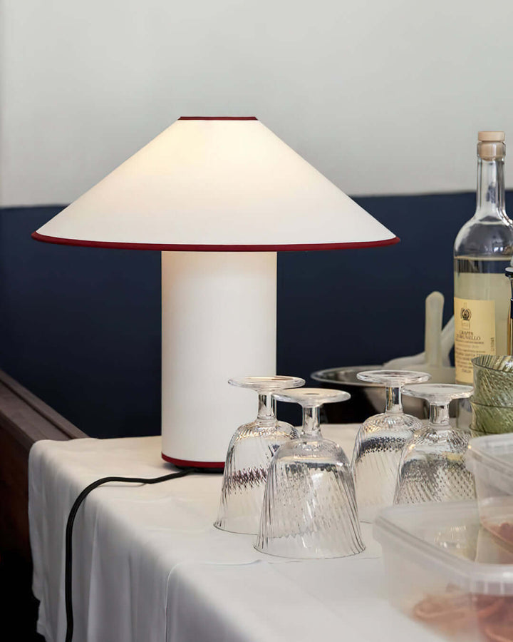 Elegant Metal & Fabric Table Lamp 32cm