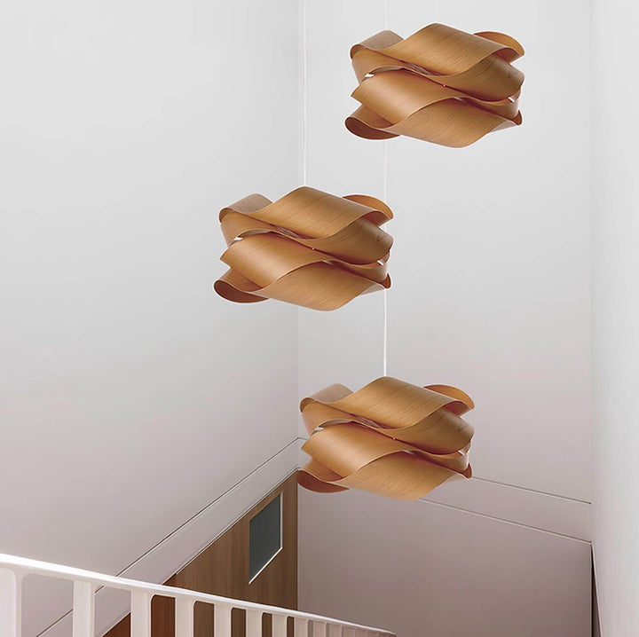 Handcrafted Wood Pendant Light