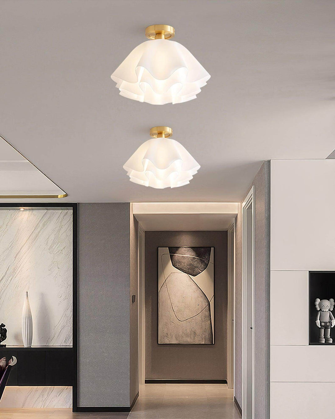 Modern Copper Ceiling Light Fixture