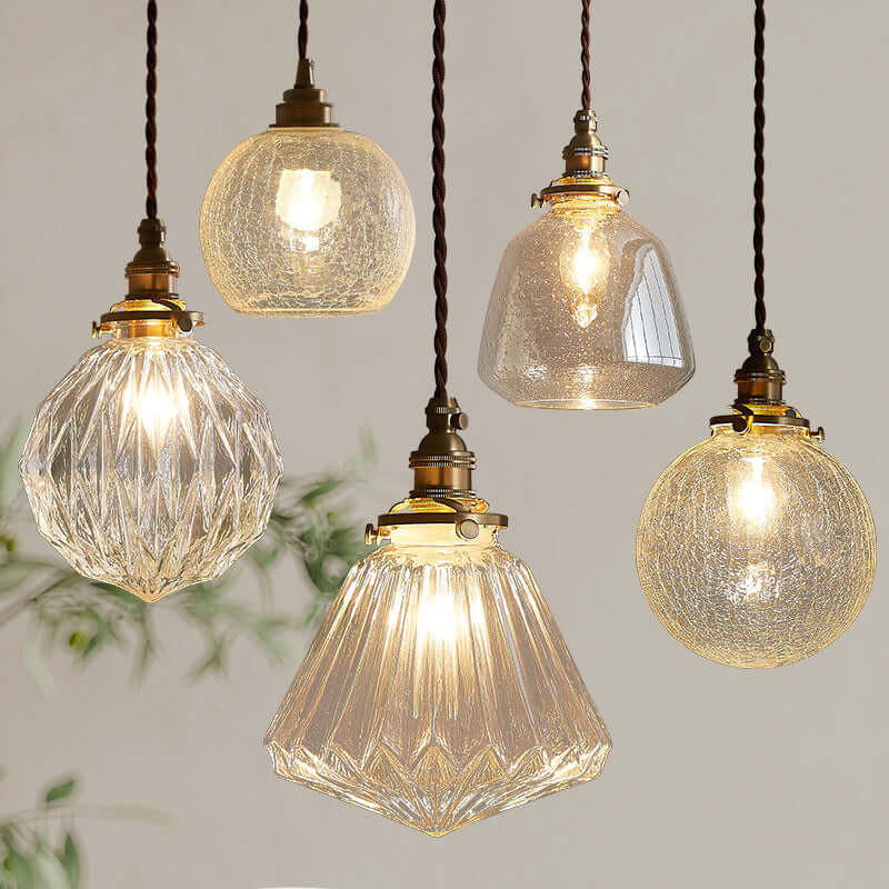 Elegant Crystal Glass Pendant Light