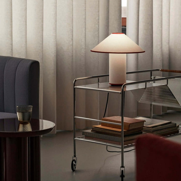 Elegant Metal & Fabric Table Lamp 32cm