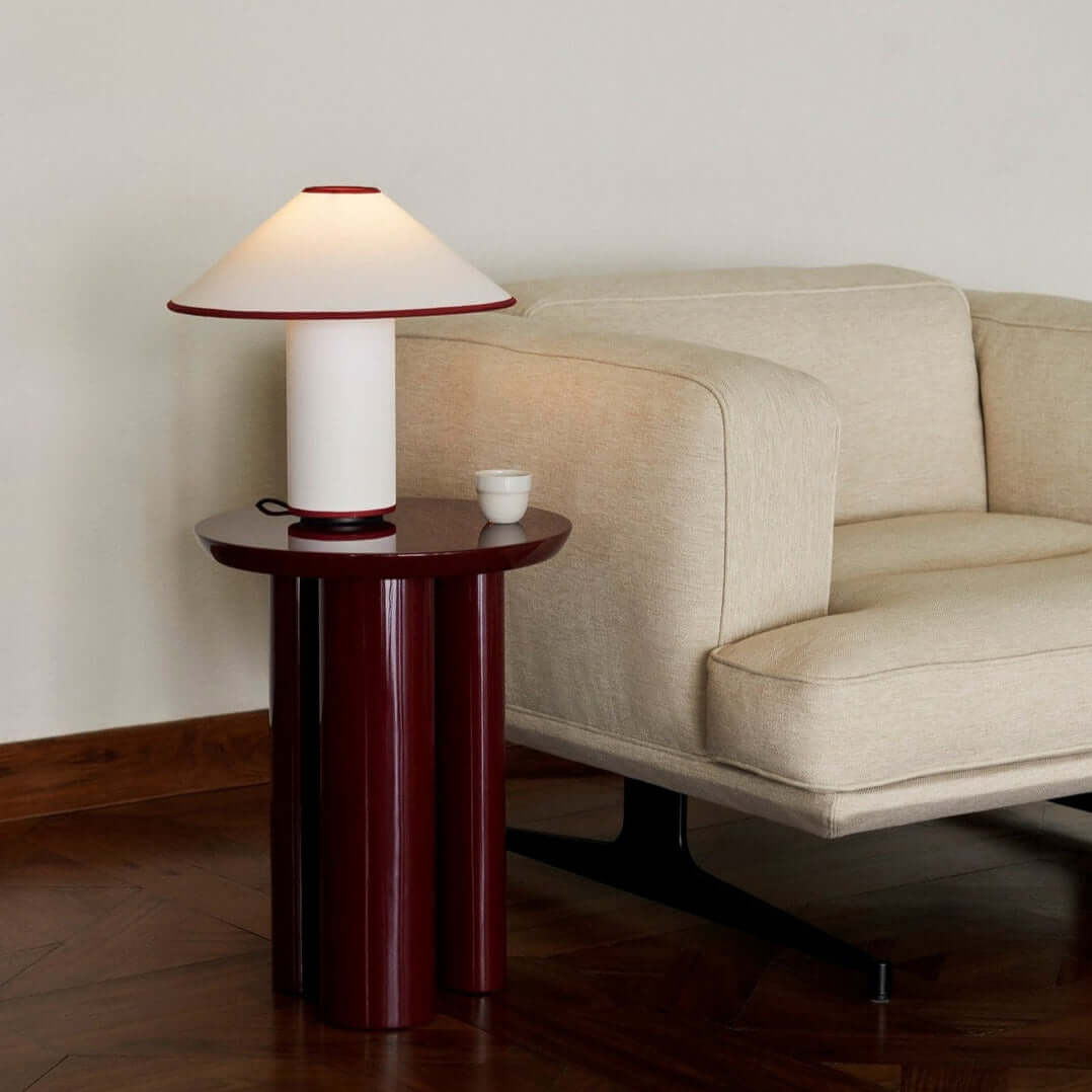 Elegant Metal & Fabric Table Lamp 32cm