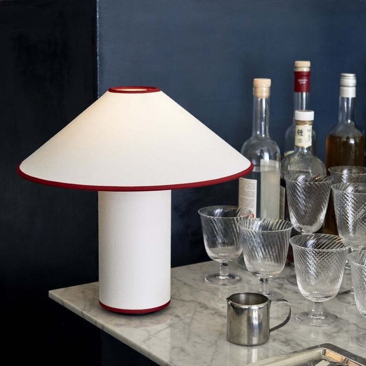 Elegant Metal & Fabric Table Lamp 32cm