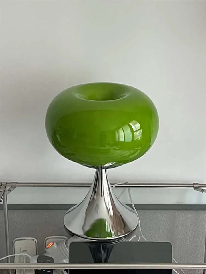 Vintage Apple Glass Table Lamp