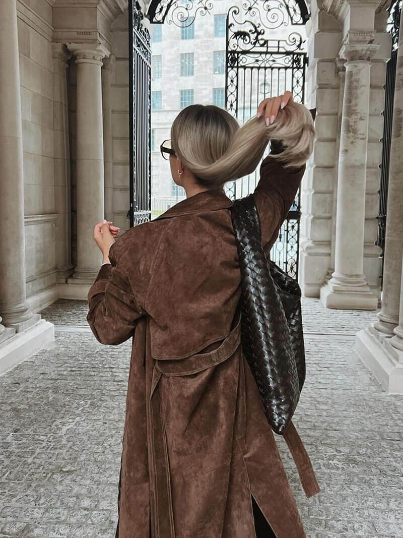 Women's Classic Long Trench Coat