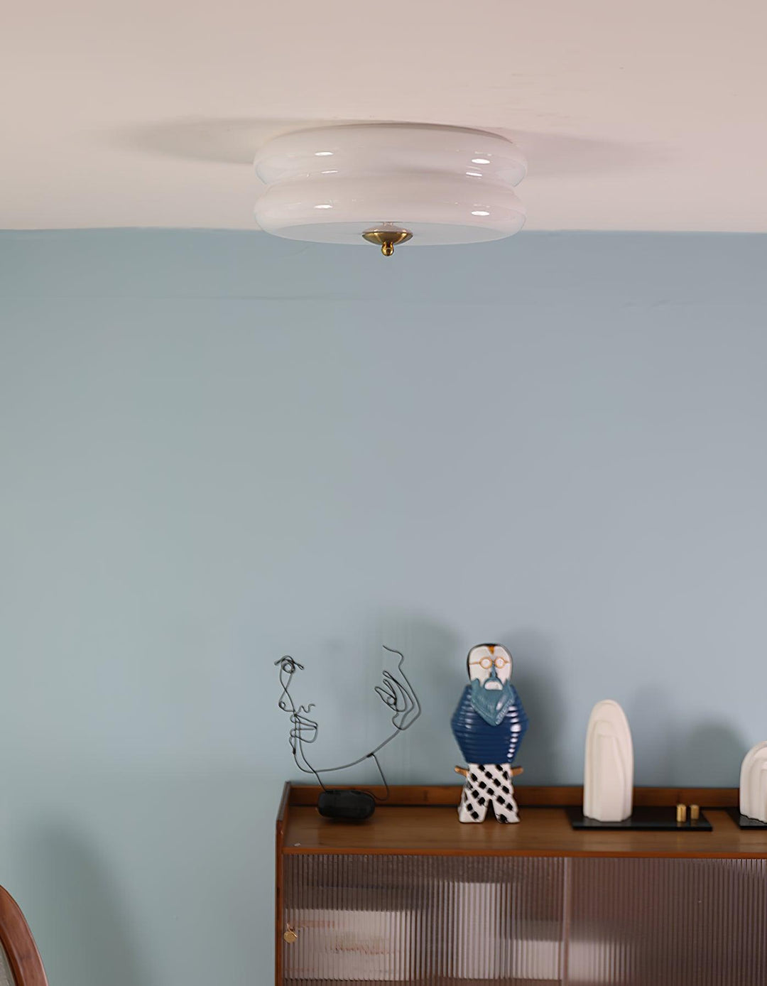 Geometric Art Deco Ceiling Light Fixture