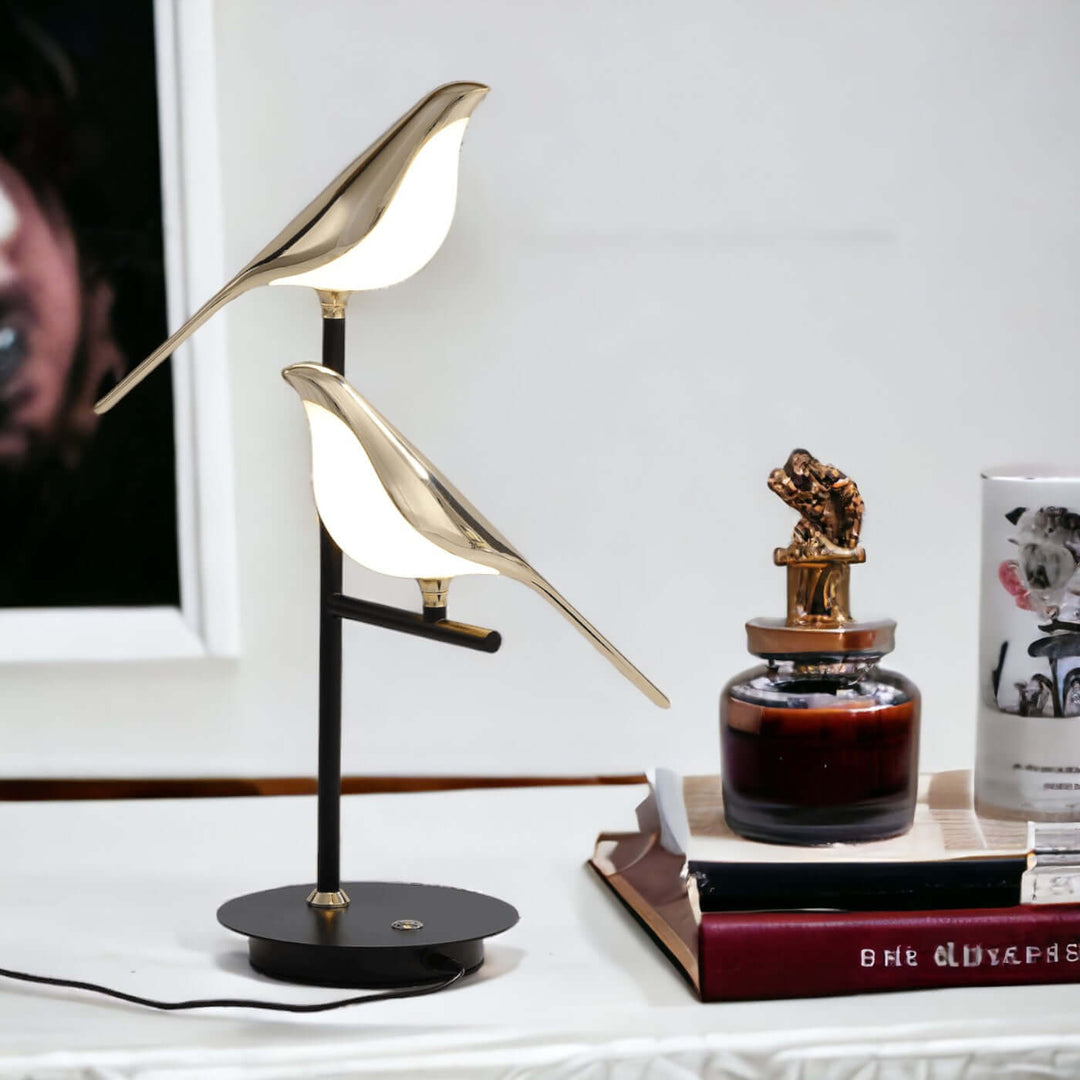 Modern LED Desk Lamp with Bird Design