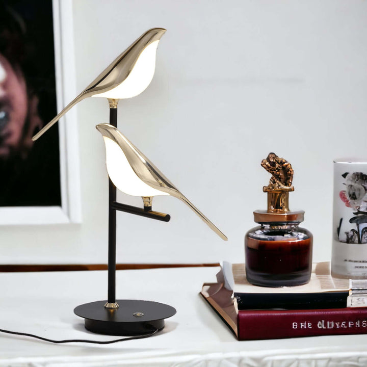 Modern LED Desk Lamp with Bird Design