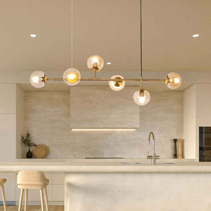 Modern Glass Orb Pendant Light