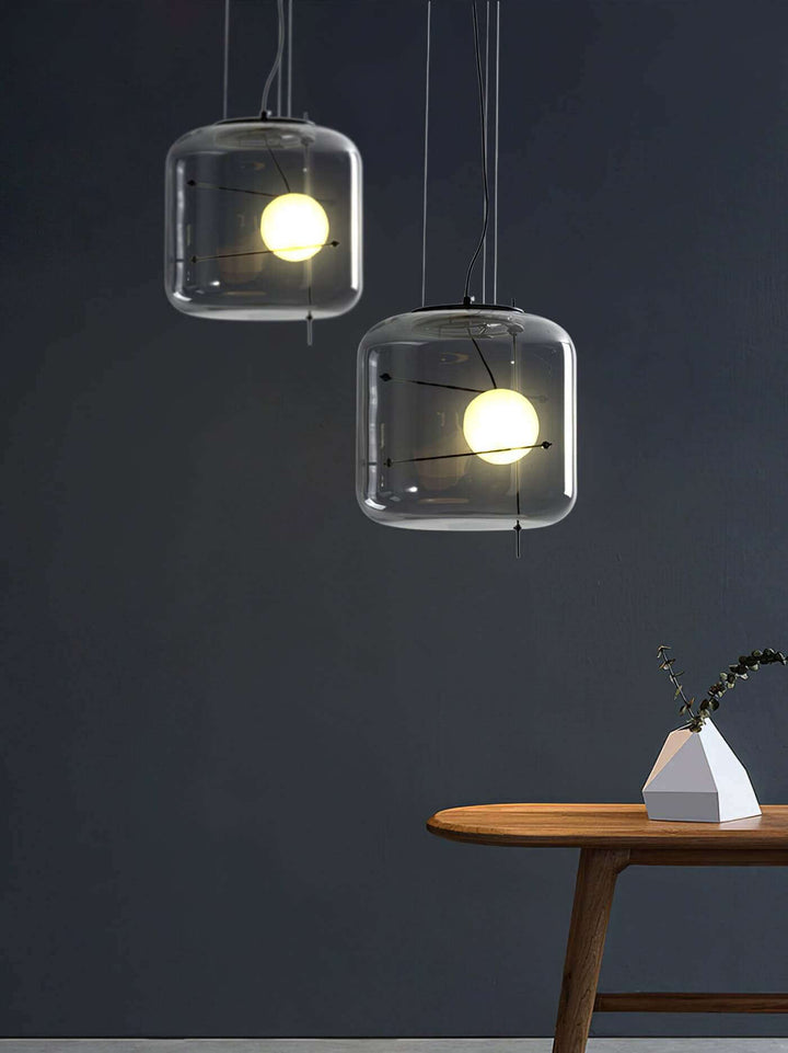 Modern Glass Pendant Light 30cm