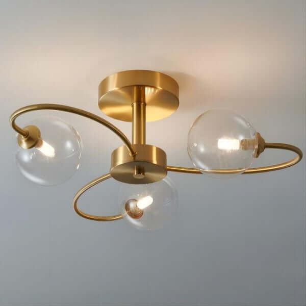 Modern Geometric Metal Ceiling Light Fixture