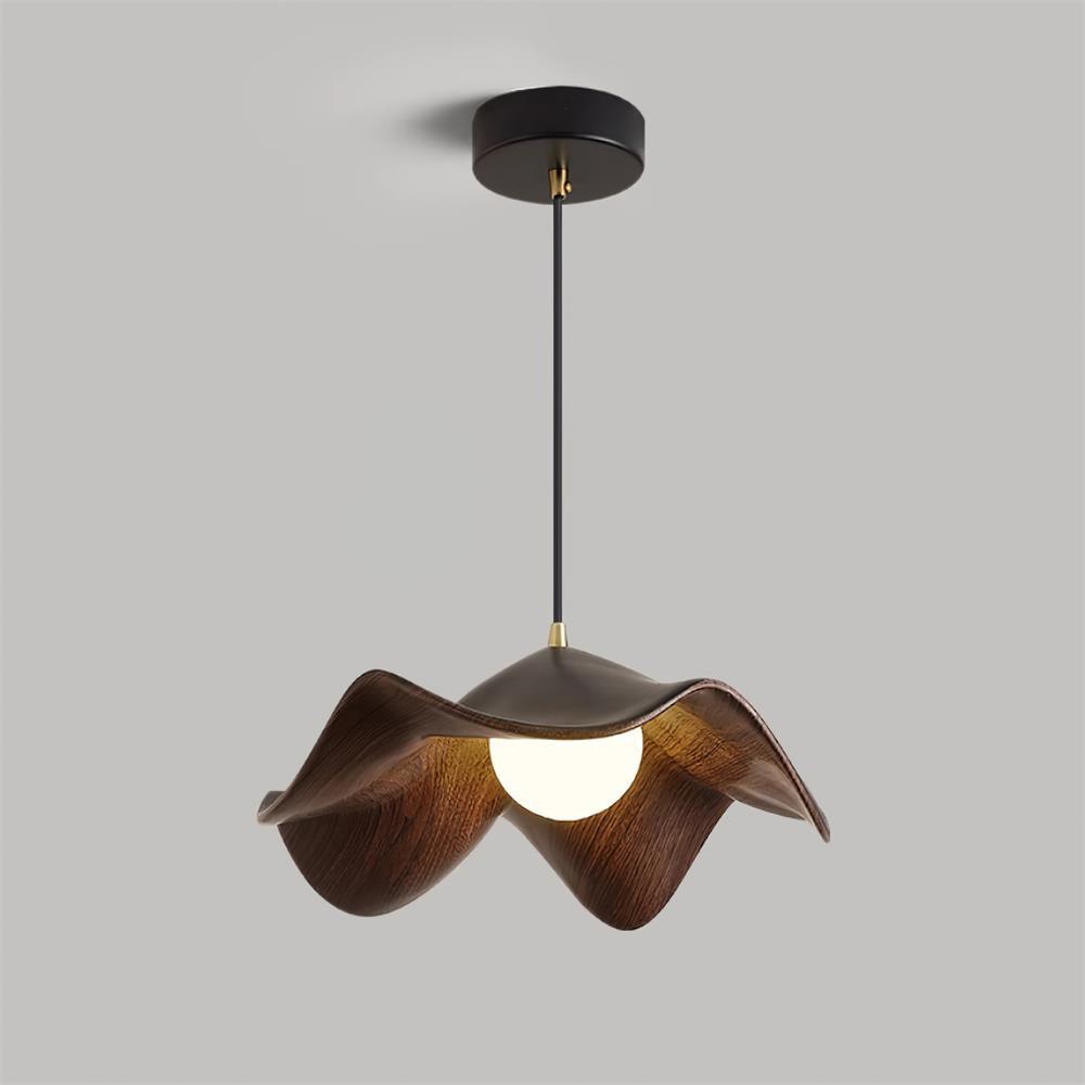 Decorative Resin Pendant Lamp with Leaf Design