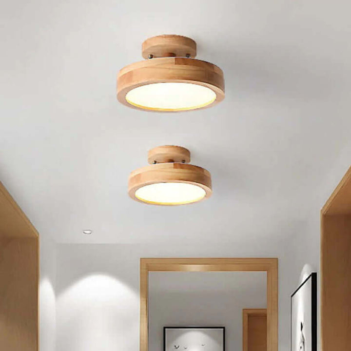 Modern Wooden LED Ceiling Light