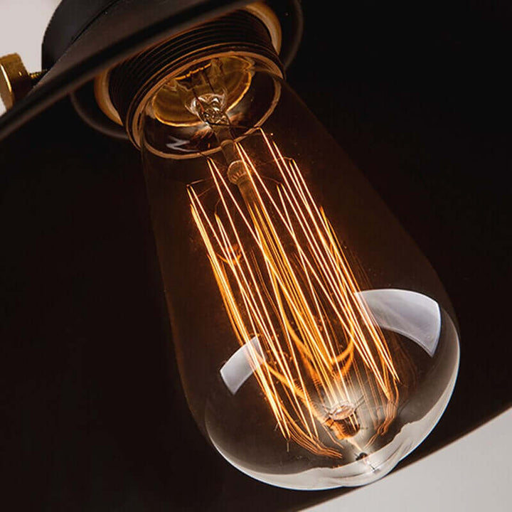 Vintage Brass Cone Pendant Light