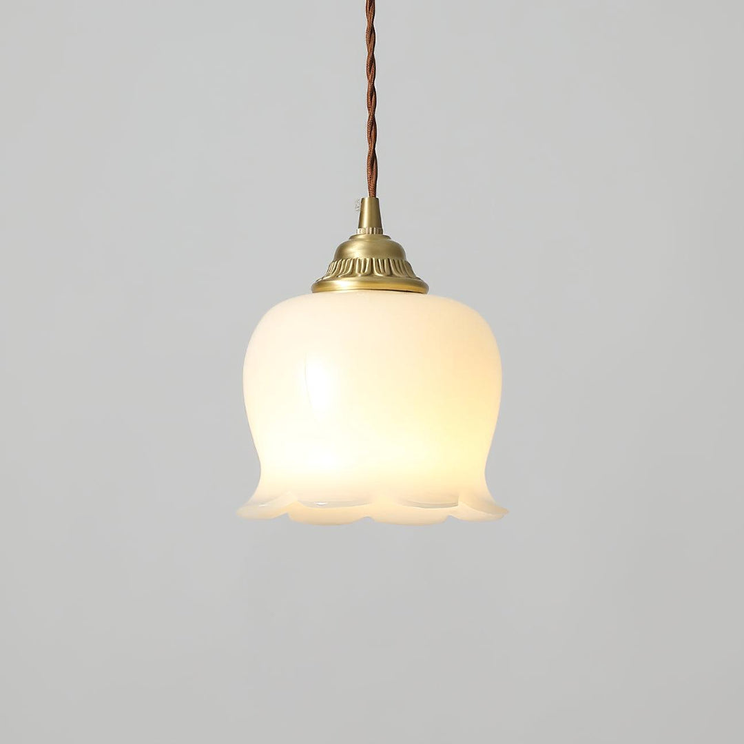Floral Pendant Lamp, Elegant Hanging Ceiling Light Fixture