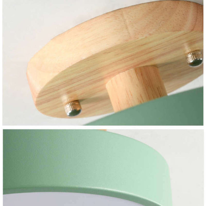 Modern Wooden LED Ceiling Light