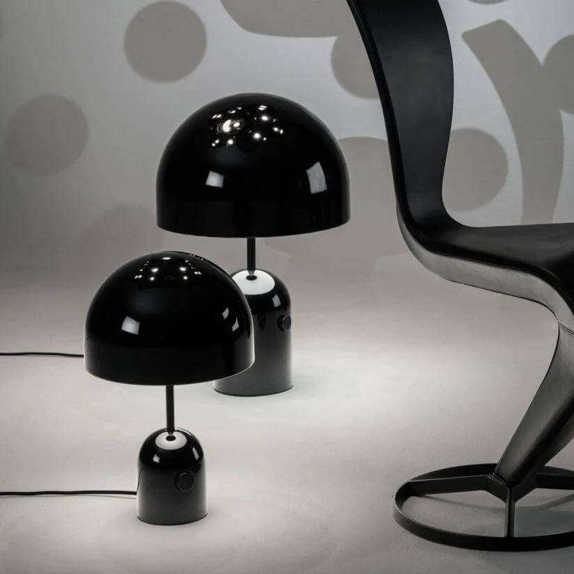 Modern Acrylic & Metal Bell Table Lamp