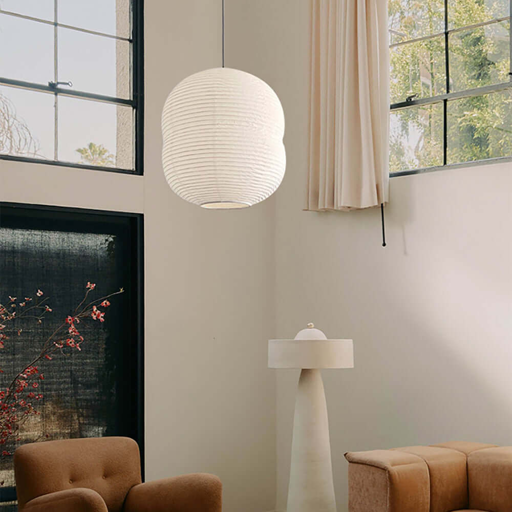 Handmade Washi Paper Pendant Light - 40cm