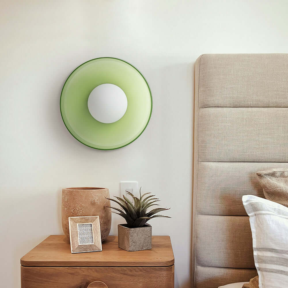 Modern Round Glass Ceiling Light Fixture