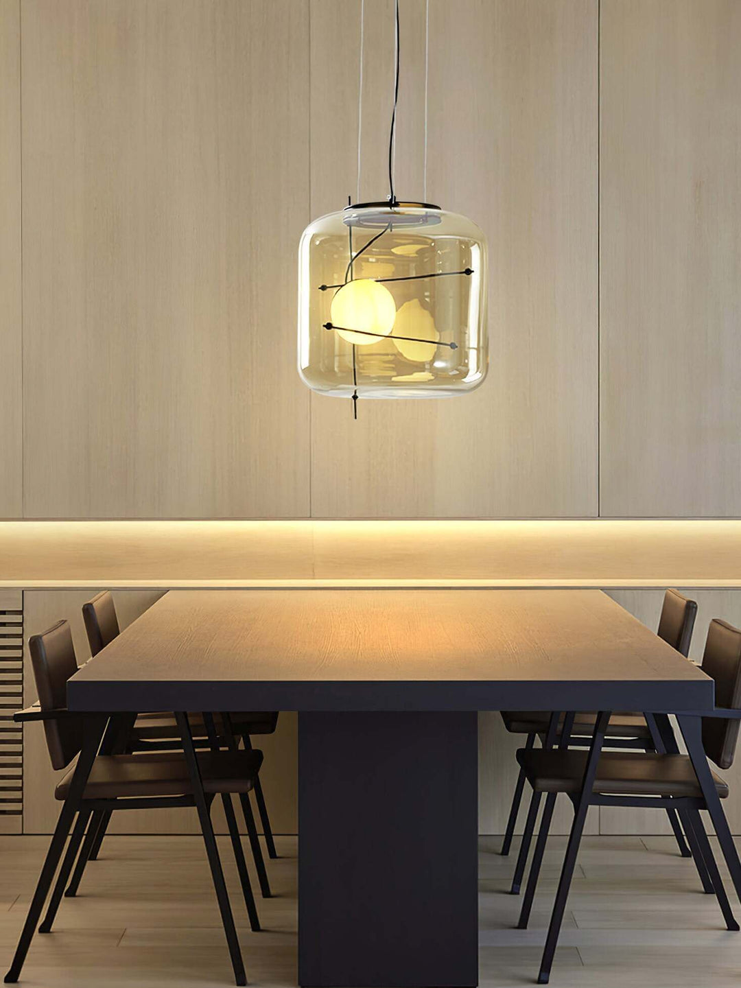 Modern Glass Pendant Light 30cm
