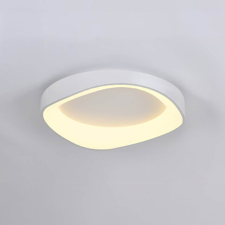 Modern Wood Grain LED Ceiling Light Fixture