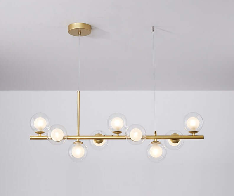 Elegant Glass & Iron Pendant Light