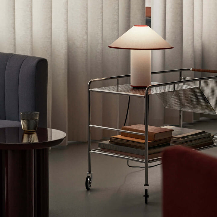 Elegant Metal & Fabric Table Lamp 32cm