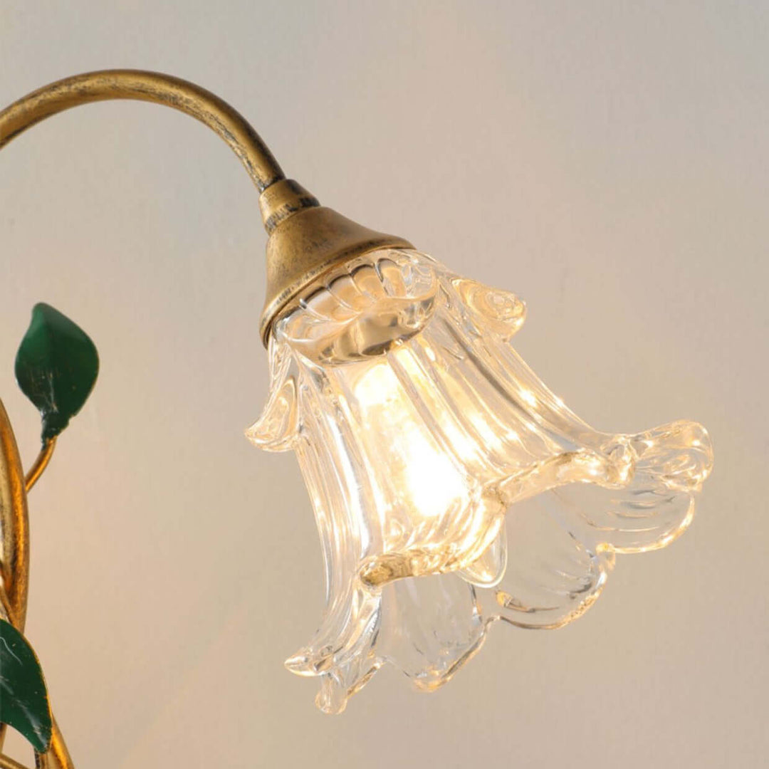 Elegant Crystal Flower Table Lamp