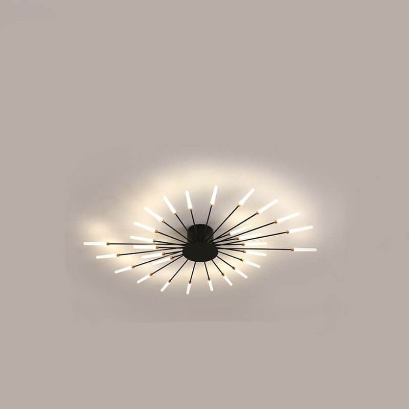 Modern Aluminum & Acrylic Chandelier