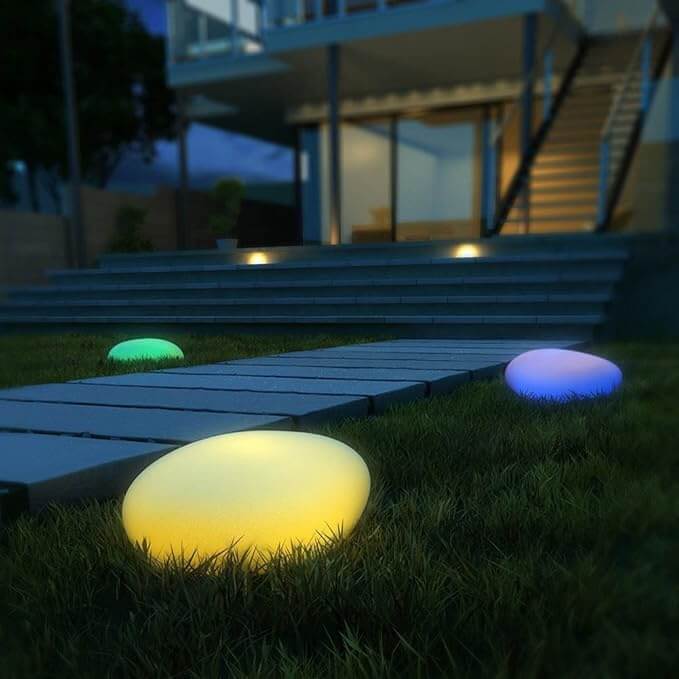 LED Cobblestone Garden Light - Outdoor & Indoor Lamp