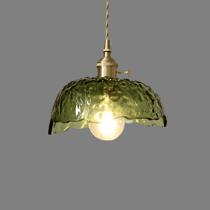 Modern Brass & Glass Pendant Light
