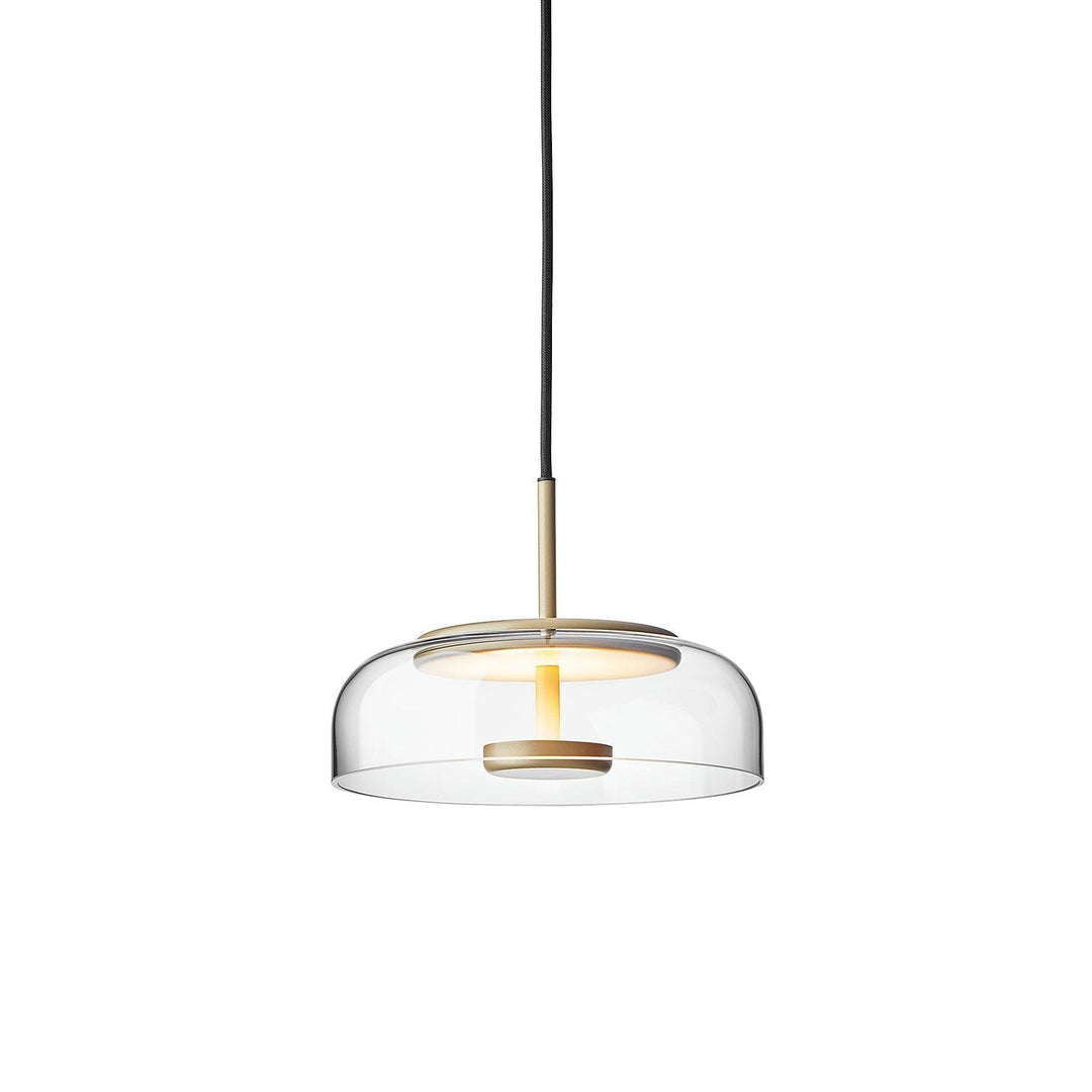 Modern Brass & Glass Pendant Light